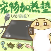 爬虫加热垫冬天保温极速加温三档可调温度守宫蜥蜴蜗牛USB加热垫