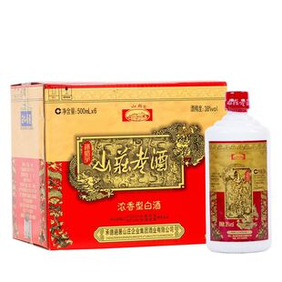 山庄老酒 山庄铁帽子38度白酒  500ml*6瓶