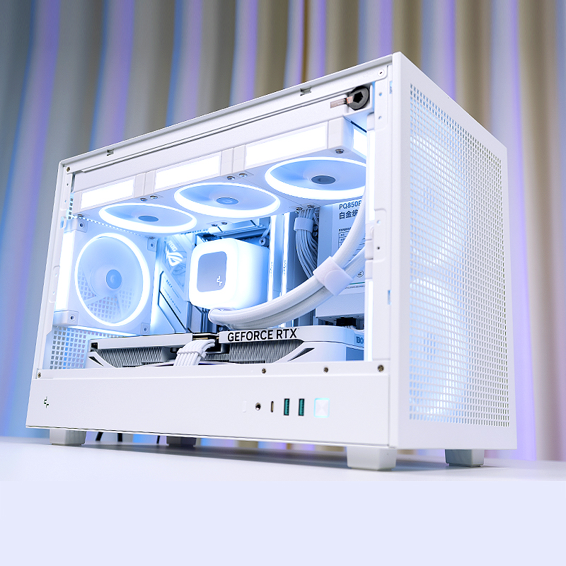 华硕i5 14600KF/RTX5060电脑主机5060TI游戏mini水冷台式组装整机