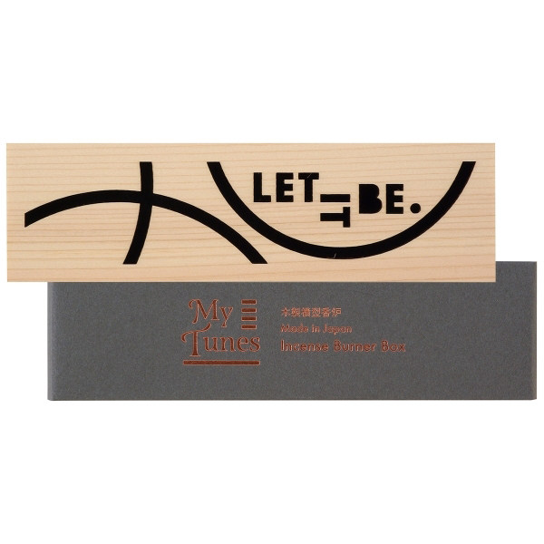 日本孔官堂 My Tunes 线香用 木质 卧香炉 LET IT BE 净化 现货