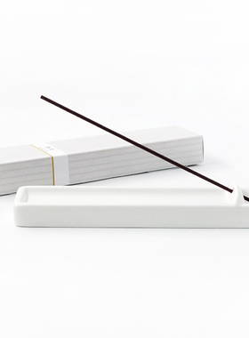 日本进口 温润乳白色 燃香座皿盘插 室内 家居 净化 摆件 现货