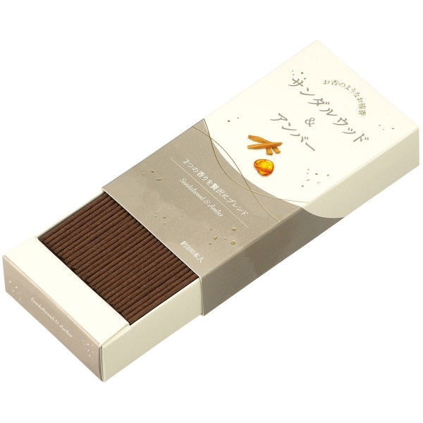 日本进口 白檀和琥珀 Aroma&Incense 7cm 少烟 净化 线香 现货