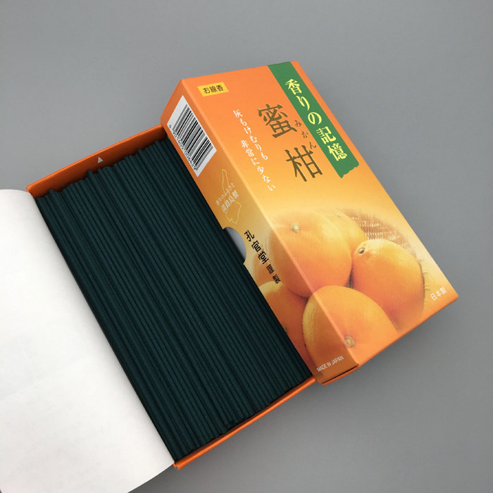 日本进口 孔官堂 香气的记忆 蜜柑 线香 烟少 微灰 清新酸甜 现货