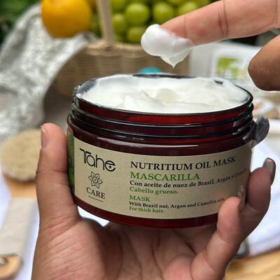 Tahe精油发膜烫染受损干枯柔顺百香果滋养补水发膜滋润轻盈柔顺