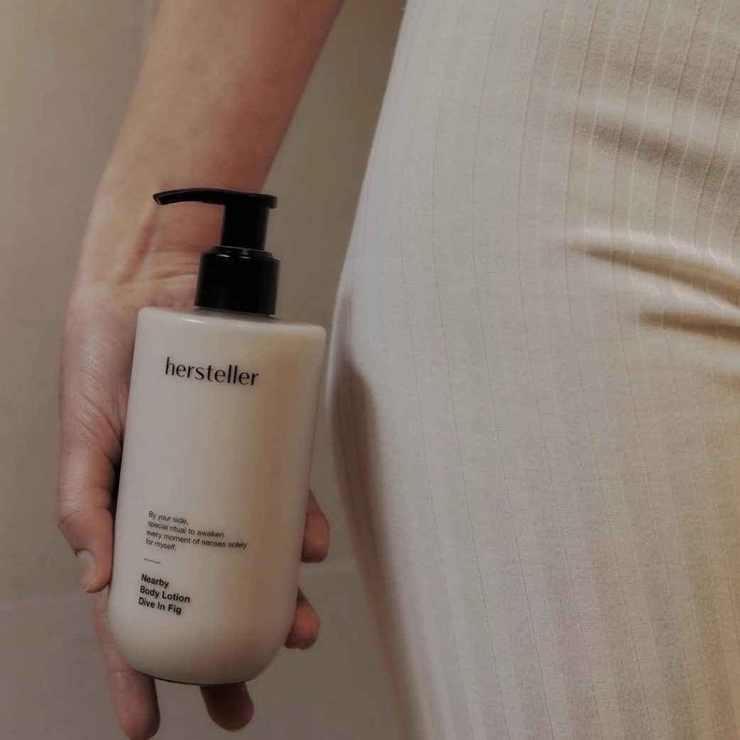 韩国hersteller香氛身体乳轻薄水润保湿留香沐浴露无花果香礼物