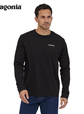 巴塔哥尼亚/patagonia男士飞钓logo长袖T恤HomeWaterTrout 37574