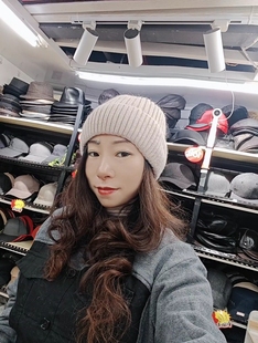 佳艺兔羊毛线帽女秋冬加厚加绒针织帽网红日系大头围保暖护耳