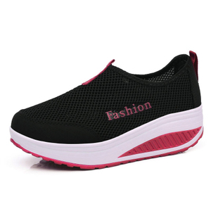 23夏季透气女子网鞋一脚蹬舒适摇摇鞋青年潮流运动鞋厚底女鞋跑鞋