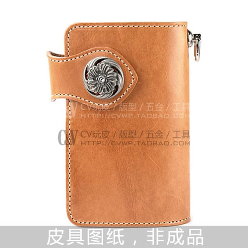 【C-005】 CV玩皮 DIY手工皮艺 kc,s 短财布短夹已裁好纸样图纸