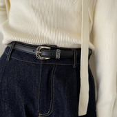 饰ins风学生裤 高级感百搭装 带 复古细腰带女士小皮带2026新款 美式