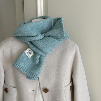 韩系仿羊绒保暖围巾韩版男女礼物
