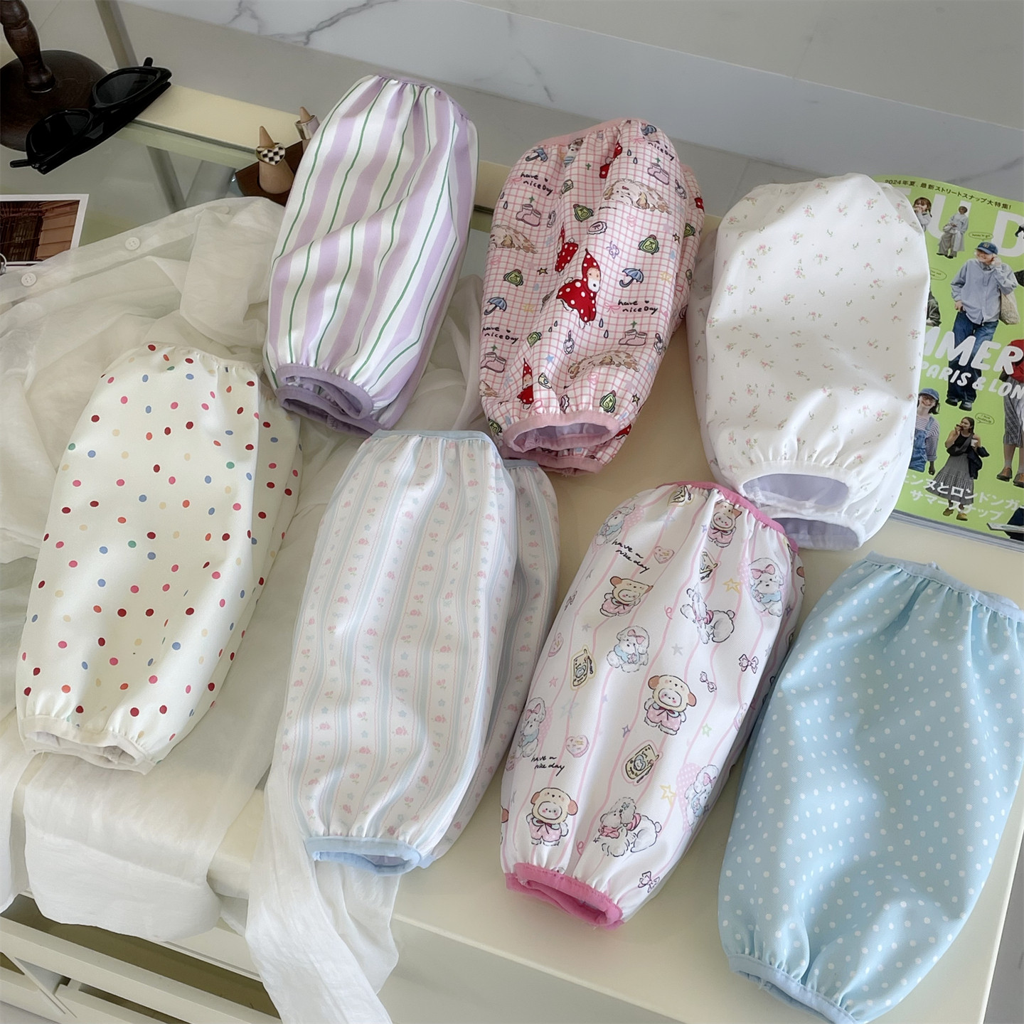 原创可爱卡通学生外套防污渍防脏袖套女士办公室衣服防水护袖套袖,家庭/个人清洁工具,袖套,淘宝优惠券,粉丝福利购,淘宝优惠卷