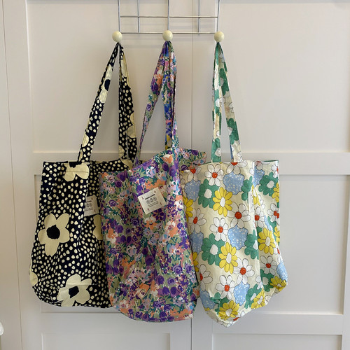 帆布包手提包单肩包文艺少女包包