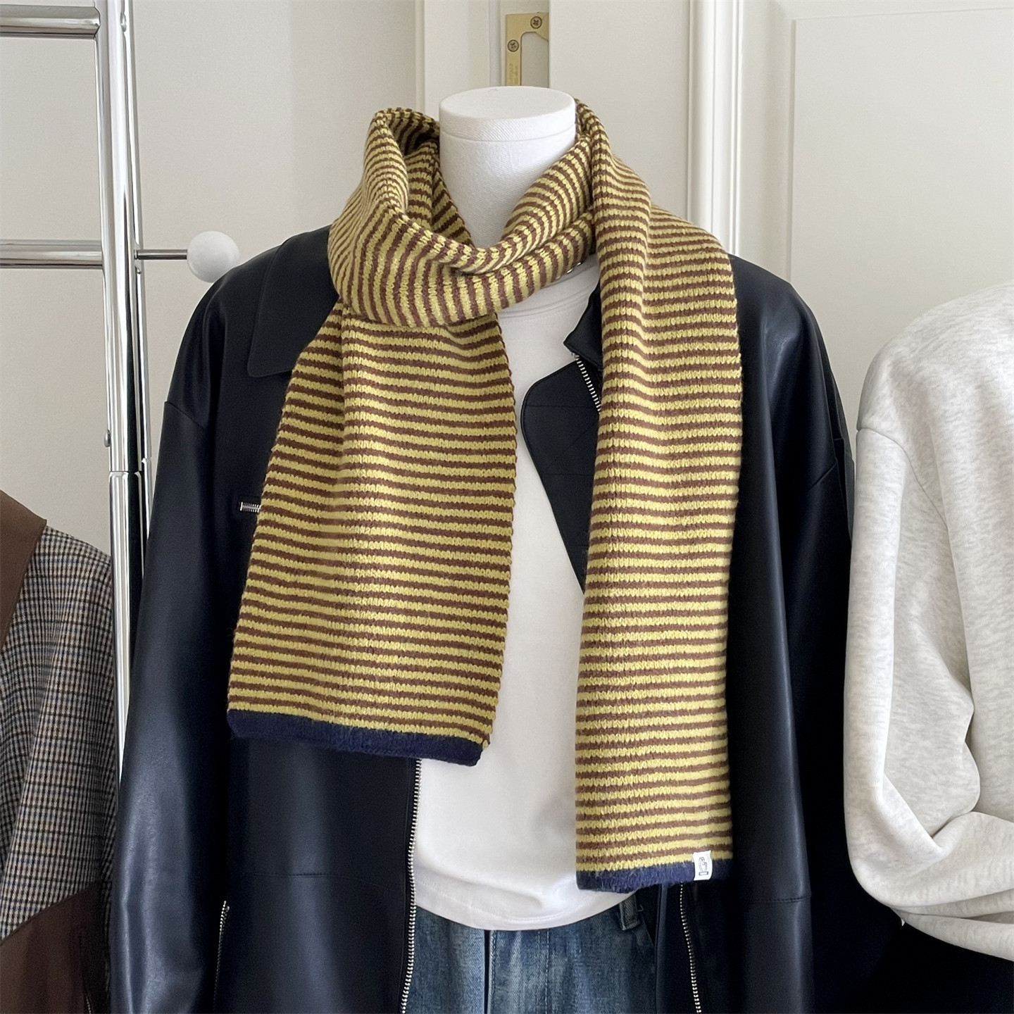 自留慵懒风韩系红色细条纹围巾软糯毛线围脖学生秋冬季保暖显白女,服饰配件/皮带/帽子/围巾,围巾/丝巾/披肩,淘宝优惠券,粉丝福利购,淘宝优惠卷