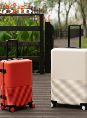 日本NOID铝框复古拉杆箱PC密码20寸登机箱静音万向轮26女行李箱