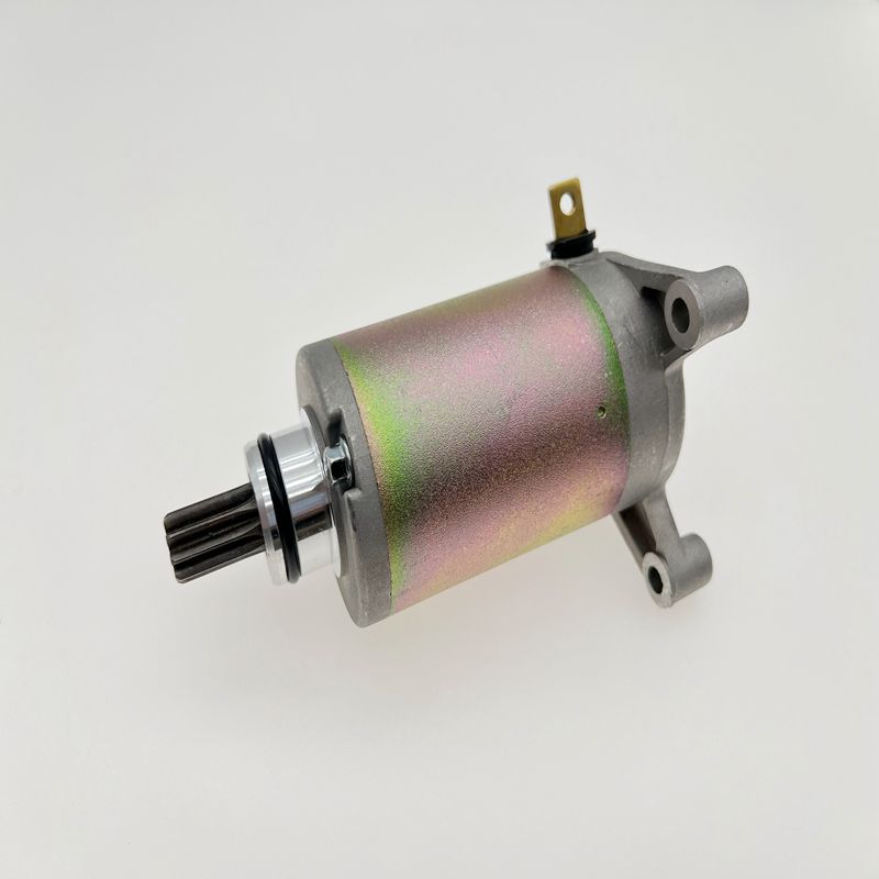 适用摩托车锐爽EN125-2F A铃木王GS125钻豹HJ125K-2马达启动电机