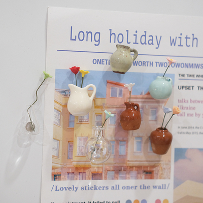 迷你微缩花瓶冰箱贴磁贴装饰