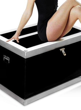 折叠幻影箱大变活人 大型魔术道具  黑色魔术师舞台表演震撼年会