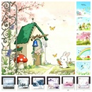 防尘开关套装 饰开关按键贴插座贴田园防水 饰贴卡通墙贴纸贴画装