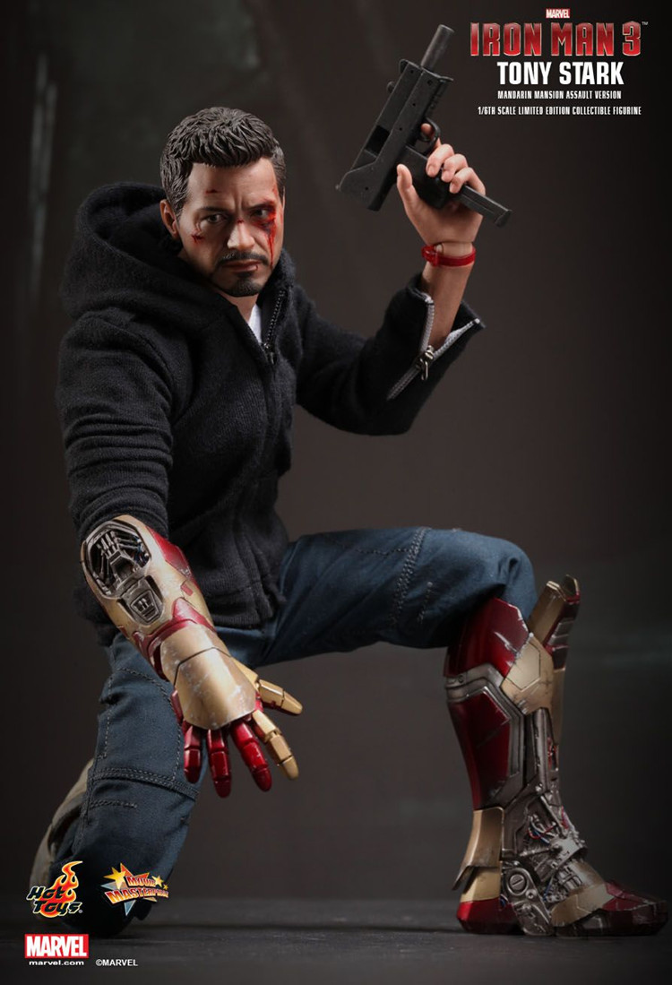 全新现货 HotToys 1/6 钢铁侠3 潜行服 修理工 托尼 斯塔克