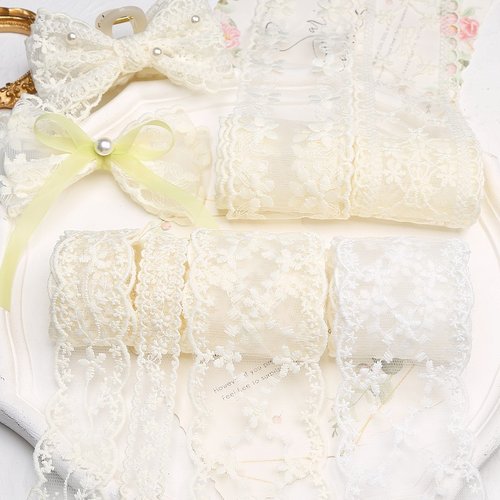 法式刺绣蕾丝花边diy发饰材料