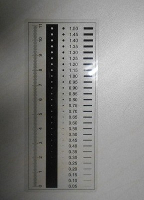 定制点规点卡 菲林尺 点线规 污点规 透明尺 异物对照卡