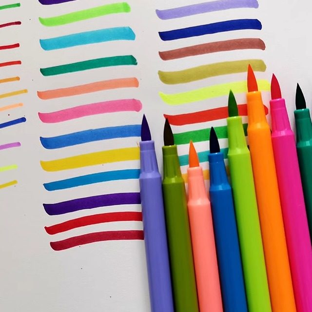 可晕染大容量幼儿园画室小学生美术36色双头软头马克笔水性水彩笔,文具电教/文化用品/商务用品,水彩笔,淘宝优惠券,粉丝福利购,淘宝优惠卷