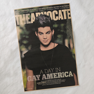 当爷海报美国偶像亚当兰伯特墙纸贴画Adam Lambert肥当阿当欧美