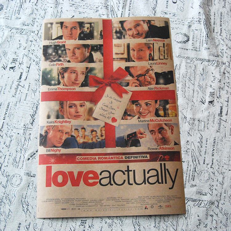 真爱至上 电影海报love actually休·格兰特比尔·奈伊连姆·尼森