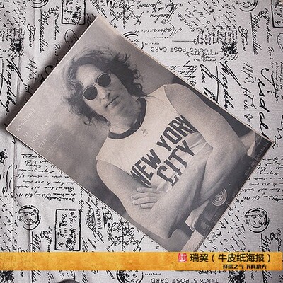 john lennon海报约翰列侬 beatles海报披头士乐队甲壳虫酒吧
