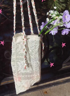 韩国代购 minjiena JATOORI lace bag 蕾丝单肩包 随身包