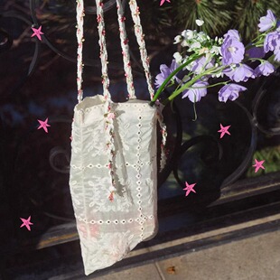 韩国代购 minjiena JATOORI lace bag 蕾丝单肩包 随身包