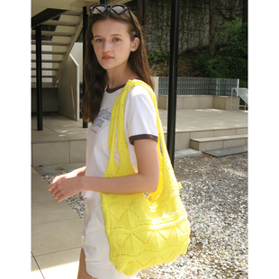 somewhere 镂空 Fruit 编织 单肩包 Knit 韩国代购