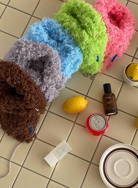 韩国代购 COSYOI NICO FLUFFY BAG 毛绒 手提/斜挎包