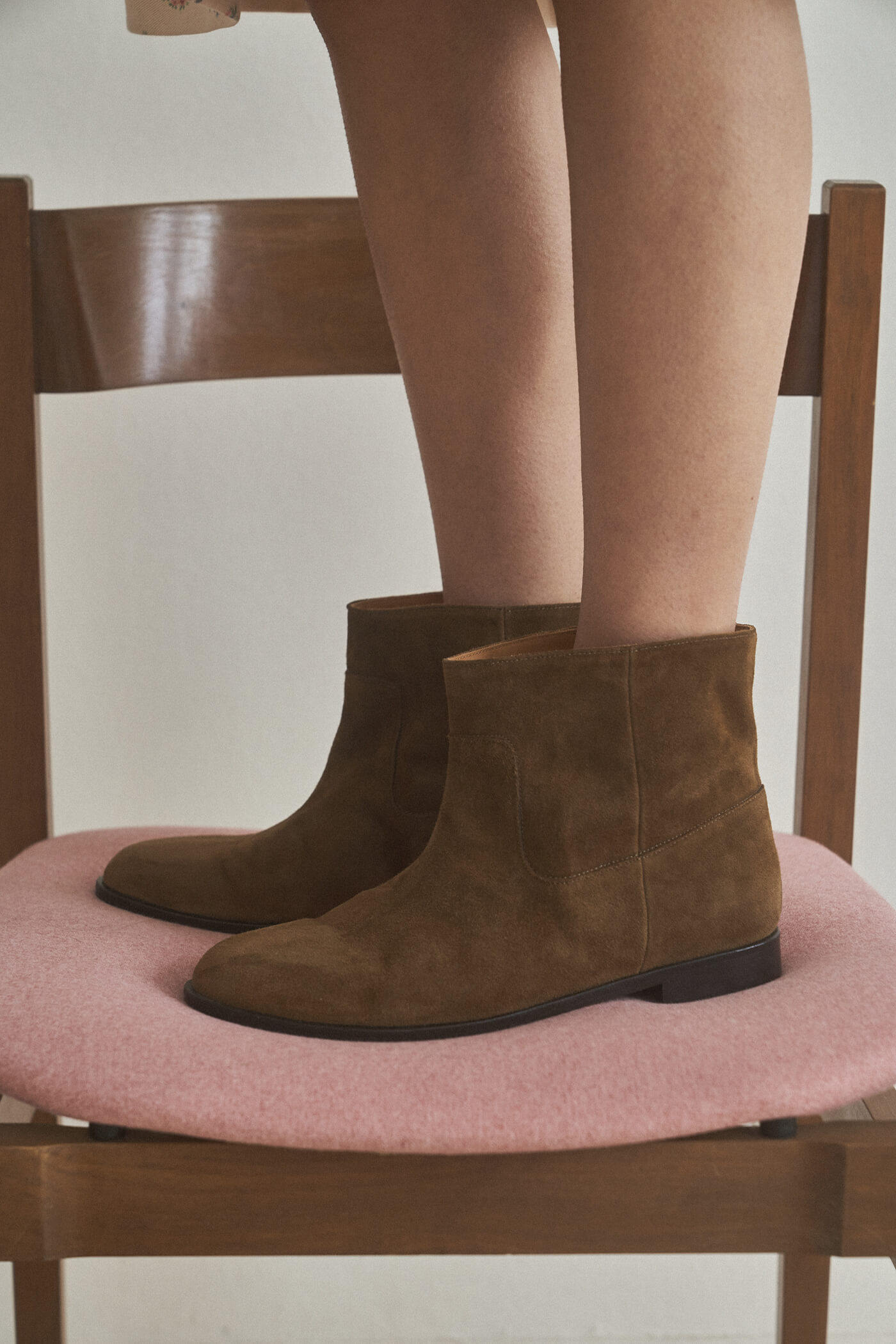 韩国代购 smoothmood deck suede half 麂皮 短靴