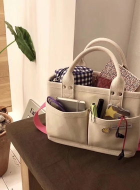 韩国代购AVAM T-ara朴孝敏/BLACKPINK LISA同款多口袋帆布包