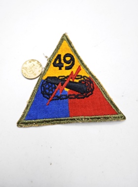 美国陆军第49装甲师臂章 参加过海湾战争伊拉克战争，阿富汗战争