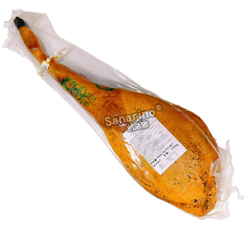西班牙进口白标后腿黑猪火腿开袋切片即食风干发酵哈蒙8-9kg