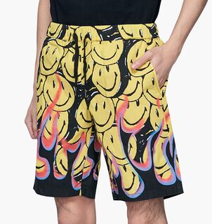 CHINATOWN MARKET SMILEY FLAMES SHORT 笑脸火焰短裤