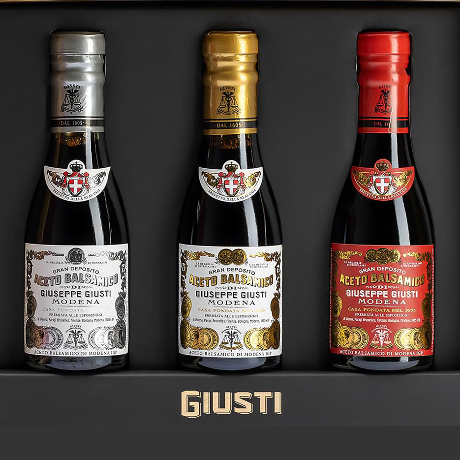 意大利葡萄醋黑醋摩德纳巴萨米克醋玖司蒂GIUSTI香醋进口礼盒礼品