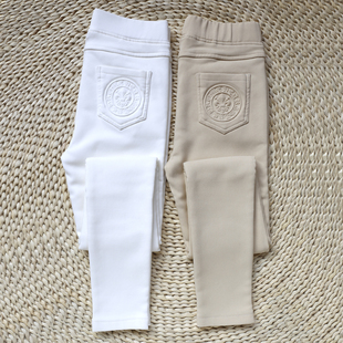 秋冬加绒高腰紧身小脚长裤 春夏薄款 女2026新款 弹力外穿白色打底裤