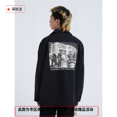 纽约潮牌Profound Foundation支线 历史照片 宽松教练夹克外套