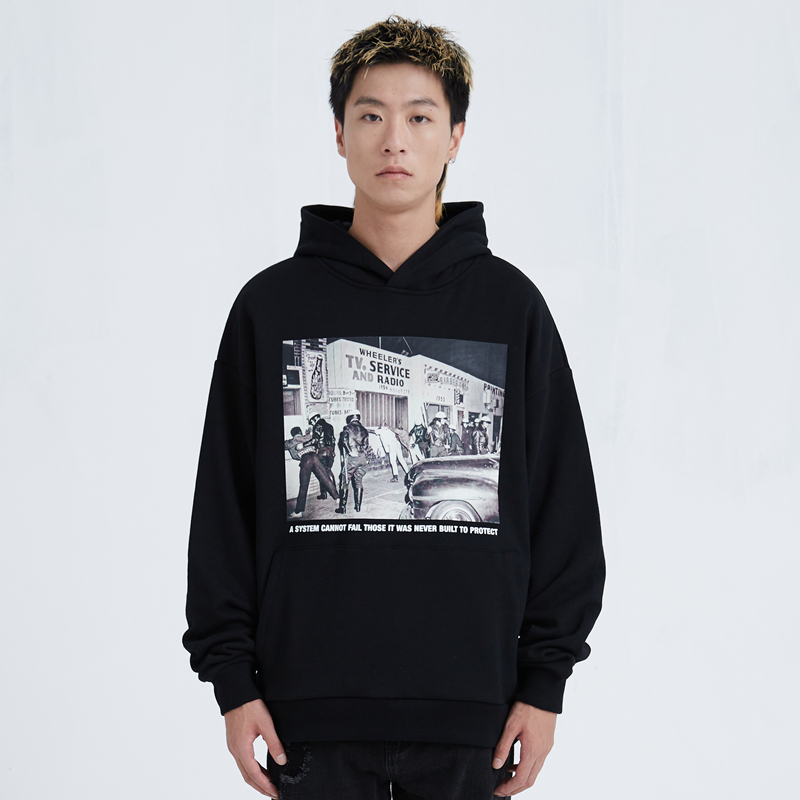 纽约潮牌Profound Foundation支线 历史照片 宽松廓形卫衣帽衫