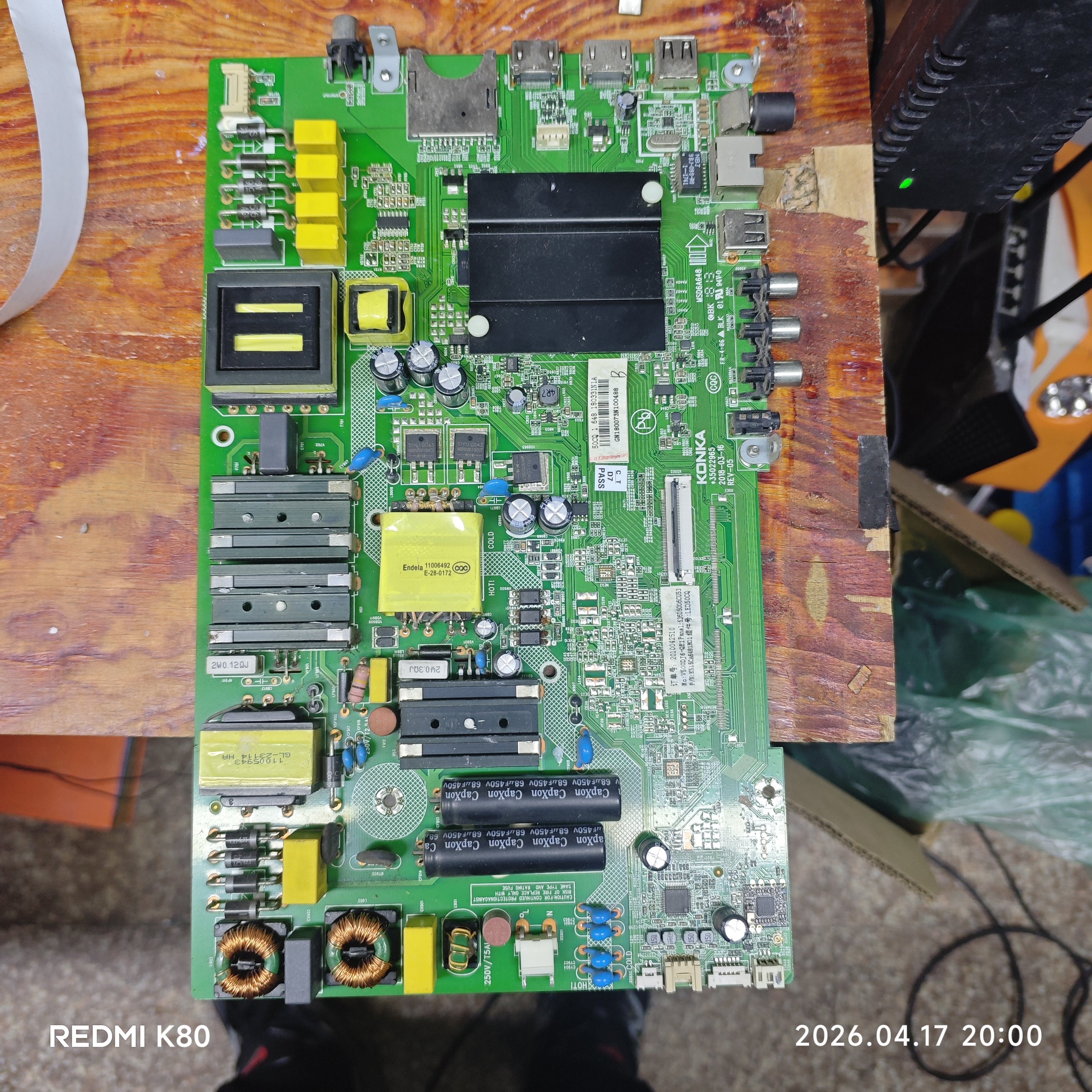 维修康佳 KKTV B50U LED50K510  S50U LED50CQ主板35022965电路板图片