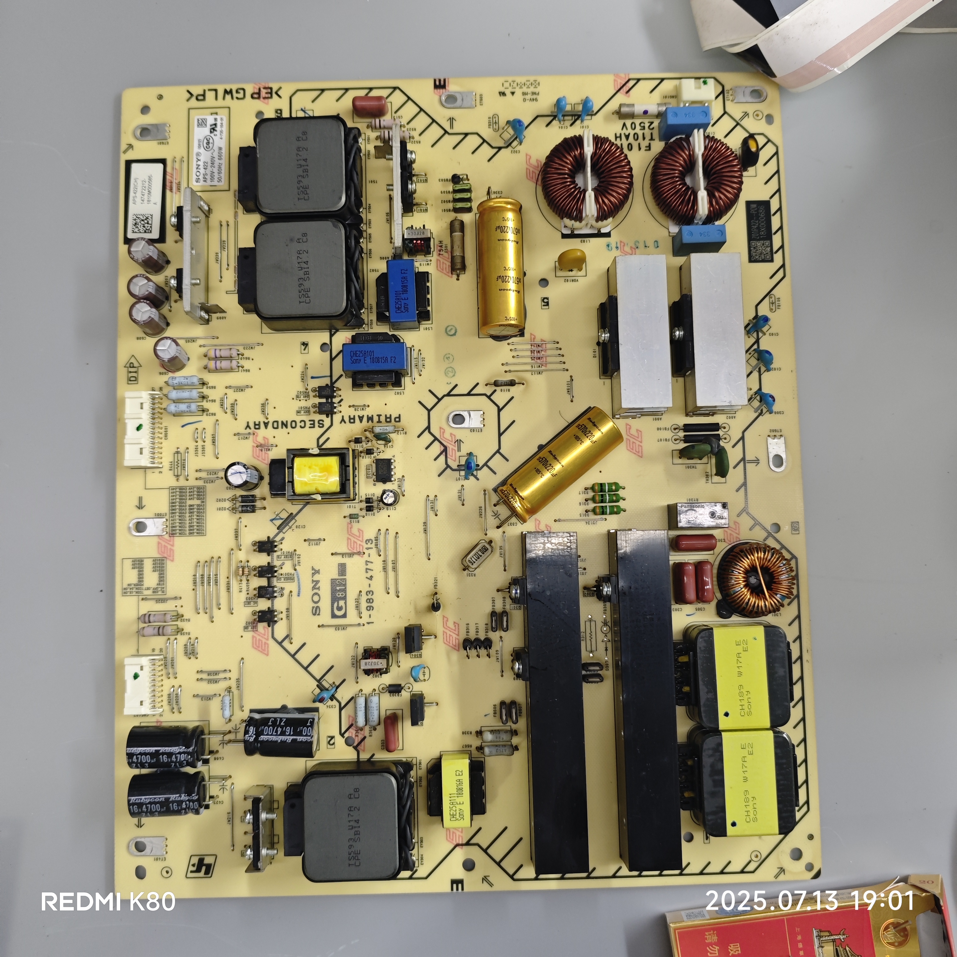 原装 索尼 KD-55A8F 65A8F 电源板 1-983-477-13 APS-422 测试好