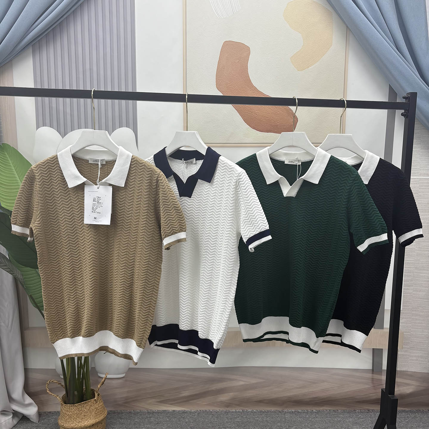 夏季新款男士翻领polo衫短袖T恤时尚百搭休闲运动上衣潮流帅气
