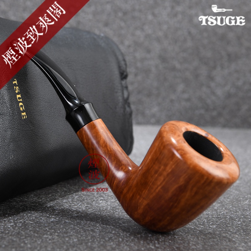 烟波  日本TSUGE F级 光面 手工 原装进口 石楠木 烟斗 烟具