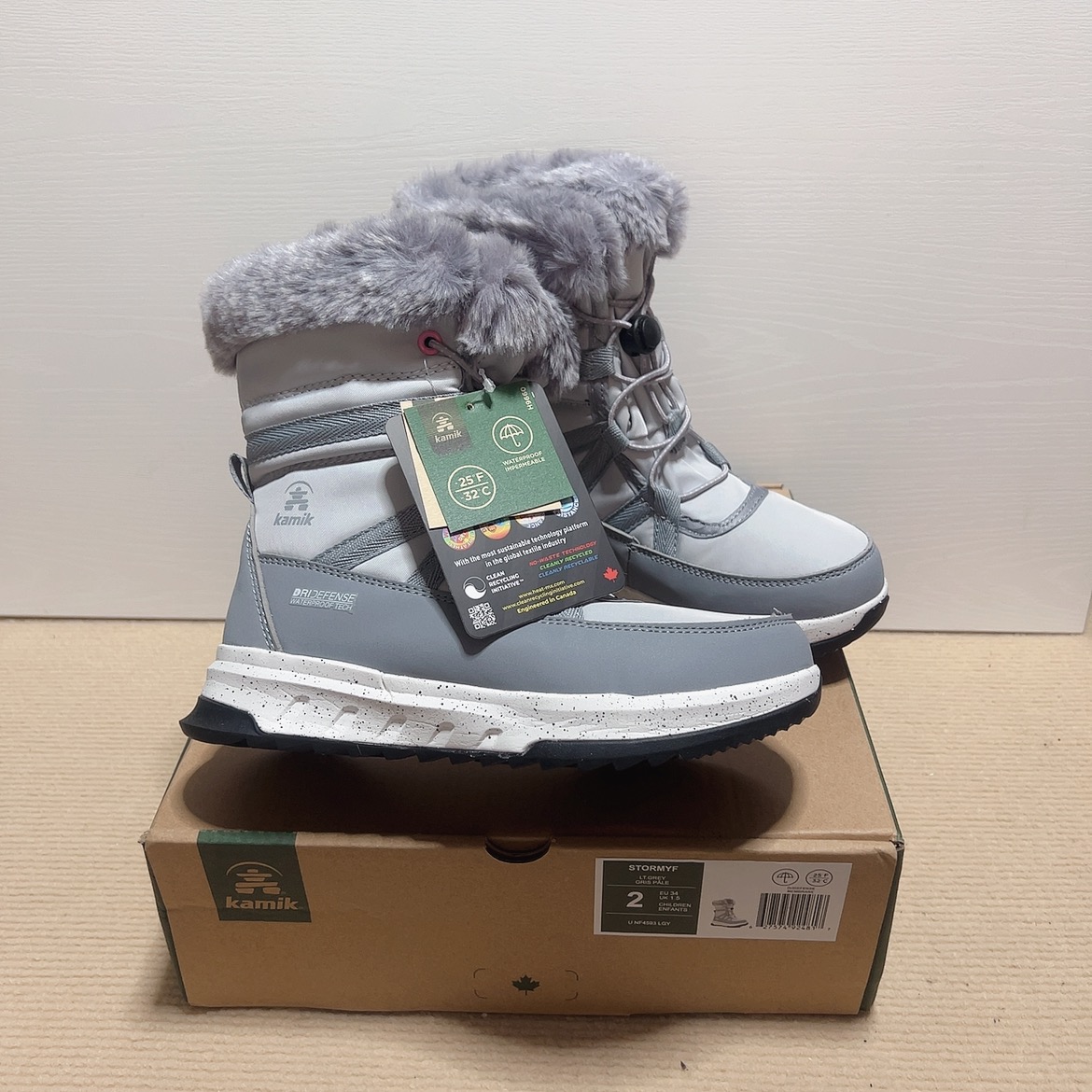 外贸出口德国儿童雪地靴冬季棉靴防滑防水轻便简洁高品质正品K