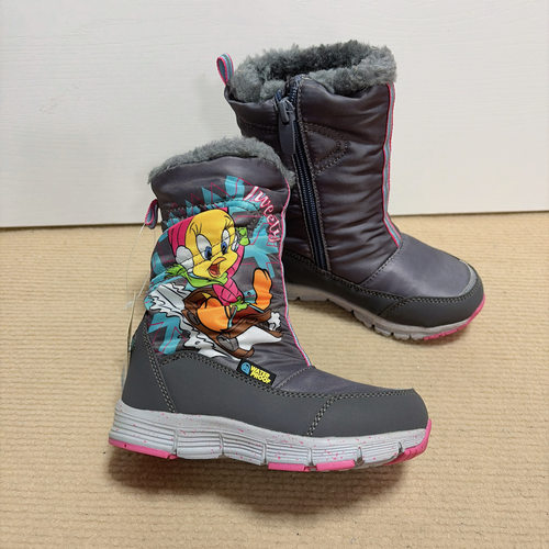 断码清货 25码内长16cm 儿童雪地靴加厚防滑抗寒-30棉靴防