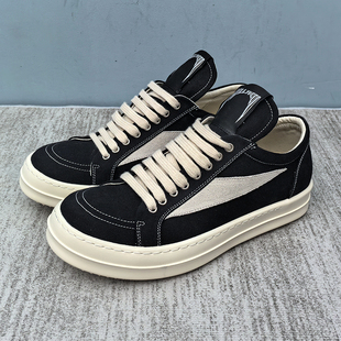新款低帮男鞋ro侵权款暗黑元年增高奶香厚底休闲板鞋女帆布单鞋潮